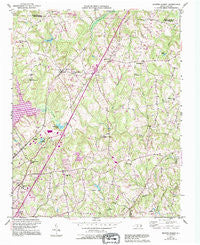 Browns Summit North Carolina Historical topographic map, 1:24000 scale, 7.5 X 7.5 Minute, Year 1951