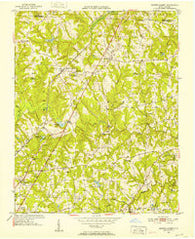 Browns Summit North Carolina Historical topographic map, 1:24000 scale, 7.5 X 7.5 Minute, Year 1951