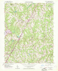 Browns Summit North Carolina Historical topographic map, 1:24000 scale, 7.5 X 7.5 Minute, Year 1951