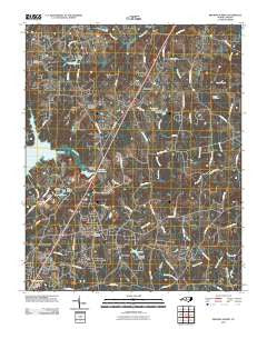 Browns Summit North Carolina Historical topographic map, 1:24000 scale, 7.5 X 7.5 Minute, Year 2010