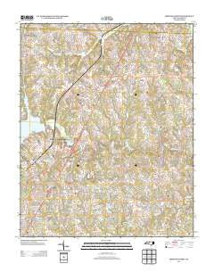 Browns Summit North Carolina Historical topographic map, 1:24000 scale, 7.5 X 7.5 Minute, Year 2013