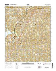 Browns Summit North Carolina Current topographic map, 1:24000 scale, 7.5 X 7.5 Minute, Year 2016