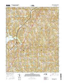 Browns Summit North Carolina Current topographic map, 1:24000 scale, 7.5 X 7.5 Minute, Year 2016