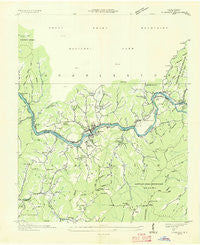 Bryson North Carolina Historical topographic map, 1:24000 scale, 7.5 X 7.5 Minute, Year 1936