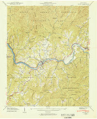 Bryson North Carolina Historical topographic map, 1:24000 scale, 7.5 X 7.5 Minute, Year 1940