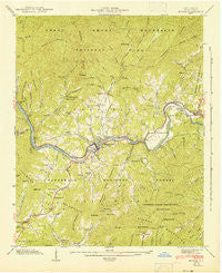 Bryson North Carolina Historical topographic map, 1:24000 scale, 7.5 X 7.5 Minute, Year 1941