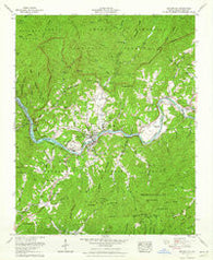 Bryson City North Carolina Historical topographic map, 1:24000 scale, 7.5 X 7.5 Minute, Year 1961
