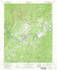 Bryson City North Carolina Historical topographic map, 1:24000 scale, 7.5 X 7.5 Minute, Year 1961