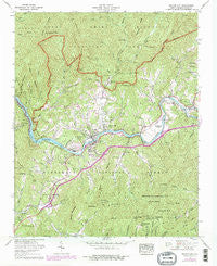 Bryson City North Carolina Historical topographic map, 1:24000 scale, 7.5 X 7.5 Minute, Year 1961