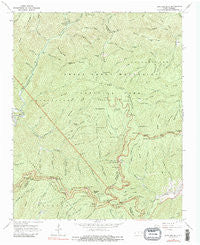 Bunches Bald North Carolina Historical topographic map, 1:24000 scale, 7.5 X 7.5 Minute, Year 1964