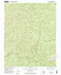 Bunches Bald North Carolina Historical topographic map, 1:24000 scale, 7.5 X 7.5 Minute, Year 2000