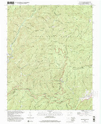 Bunches Bald North Carolina Historical topographic map, 1:24000 scale, 7.5 X 7.5 Minute, Year 2000
