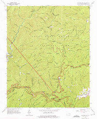 Bunches Bald North Carolina Historical topographic map, 1:24000 scale, 7.5 X 7.5 Minute, Year 1964