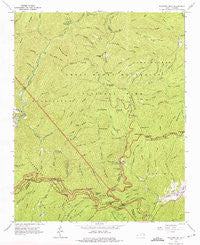 Bunches Bald North Carolina Historical topographic map, 1:24000 scale, 7.5 X 7.5 Minute, Year 1964
