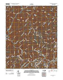 Bunches Bald North Carolina Historical topographic map, 1:24000 scale, 7.5 X 7.5 Minute, Year 2010