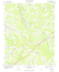 Bunn East North Carolina Historical topographic map, 1:24000 scale, 7.5 X 7.5 Minute, Year 1978