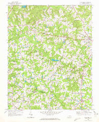 Bunn West North Carolina Historical topographic map, 1:24000 scale, 7.5 X 7.5 Minute, Year 1968