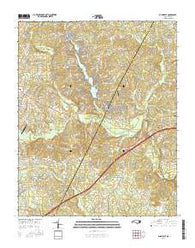 Bunn East North Carolina Current topographic map, 1:24000 scale, 7.5 X 7.5 Minute, Year 2016