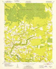 Bunyan North Carolina Historical topographic map, 1:24000 scale, 7.5 X 7.5 Minute, Year 1951