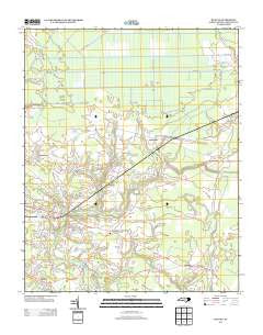 Bunyan North Carolina Historical topographic map, 1:24000 scale, 7.5 X 7.5 Minute, Year 2013