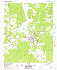 Burgaw North Carolina Historical topographic map, 1:24000 scale, 7.5 X 7.5 Minute, Year 1981