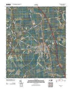 Burgaw North Carolina Historical topographic map, 1:24000 scale, 7.5 X 7.5 Minute, Year 2010