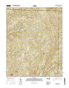 Burlington NE North Carolina Current topographic map, 1:24000 scale, 7.5 X 7.5 Minute, Year 2016