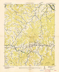 Burnsville North Carolina Historical topographic map, 1:24000 scale, 7.5 X 7.5 Minute, Year 1935