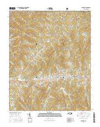 Burnsville North Carolina Current topographic map, 1:24000 scale, 7.5 X 7.5 Minute, Year 2016
