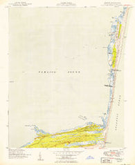 Buxton North Carolina Historical topographic map, 1:24000 scale, 7.5 X 7.5 Minute, Year 1950