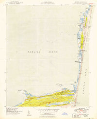 Buxton North Carolina Historical topographic map, 1:24000 scale, 7.5 X 7.5 Minute, Year 1950