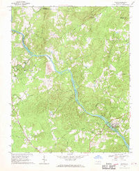 Bynum North Carolina Historical topographic map, 1:24000 scale, 7.5 X 7.5 Minute, Year 1968