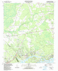 Calabash North Carolina Historical topographic map, 1:24000 scale, 7.5 X 7.5 Minute, Year 1990