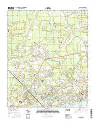 Calabash North Carolina Current topographic map, 1:24000 scale, 7.5 X 7.5 Minute, Year 2016