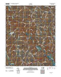Calahaln North Carolina Historical topographic map, 1:24000 scale, 7.5 X 7.5 Minute, Year 2010