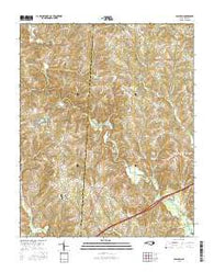 Calahaln North Carolina Current topographic map, 1:24000 scale, 7.5 X 7.5 Minute, Year 2016