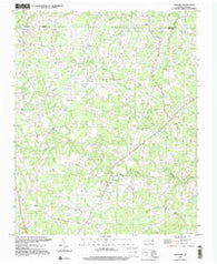 Caldwell North Carolina Historical topographic map, 1:24000 scale, 7.5 X 7.5 Minute, Year 1997