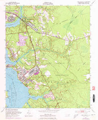 Camp Lejeune North Carolina Historical topographic map, 1:24000 scale, 7.5 X 7.5 Minute, Year 1952