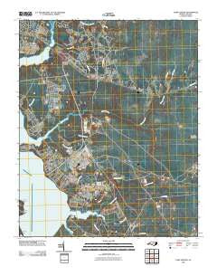 Camp Lejeune North Carolina Historical topographic map, 1:24000 scale, 7.5 X 7.5 Minute, Year 2010