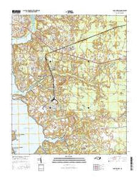 Camp Lejeune North Carolina Current topographic map, 1:24000 scale, 7.5 X 7.5 Minute, Year 2016