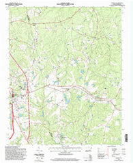 Candor North Carolina Historical topographic map, 1:24000 scale, 7.5 X 7.5 Minute, Year 1994