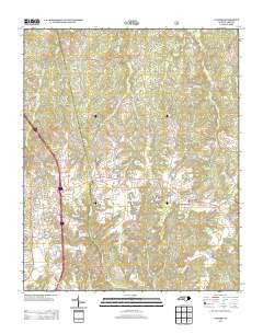 Candor North Carolina Historical topographic map, 1:24000 scale, 7.5 X 7.5 Minute, Year 2013