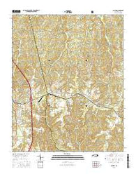 Candor North Carolina Current topographic map, 1:24000 scale, 7.5 X 7.5 Minute, Year 2016