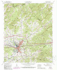 Canton North Carolina Historical topographic map, 1:24000 scale, 7.5 X 7.5 Minute, Year 1967
