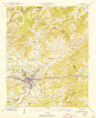 Canton North Carolina Historical topographic map, 1:24000 scale, 7.5 X 7.5 Minute, Year 1941