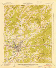 Canton North Carolina Historical topographic map, 1:24000 scale, 7.5 X 7.5 Minute, Year 1942