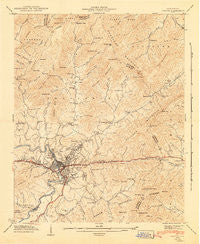 Canton North Carolina Historical topographic map, 1:24000 scale, 7.5 X 7.5 Minute, Year 1942