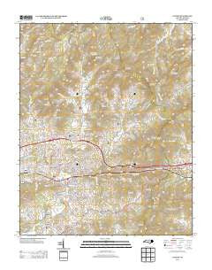 Canton North Carolina Historical topographic map, 1:24000 scale, 7.5 X 7.5 Minute, Year 2013