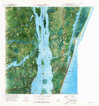 Carolina Beach North Carolina Historical topographic map, 1:24000 scale, 7.5 X 7.5 Minute, Year 1970