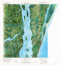 Carolina Beach North Carolina Historical topographic map, 1:24000 scale, 7.5 X 7.5 Minute, Year 1970